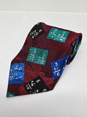 A. Rogers Designs Arithmetic, Math Teacher 100% Polyester Mens Tie